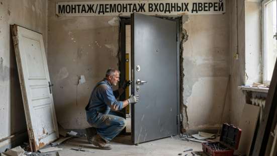 Монтаж входных дверей в Владивостоке