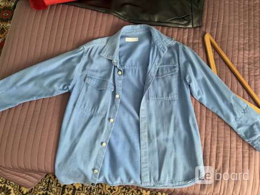 оригинальная джинсовая рубашка zara