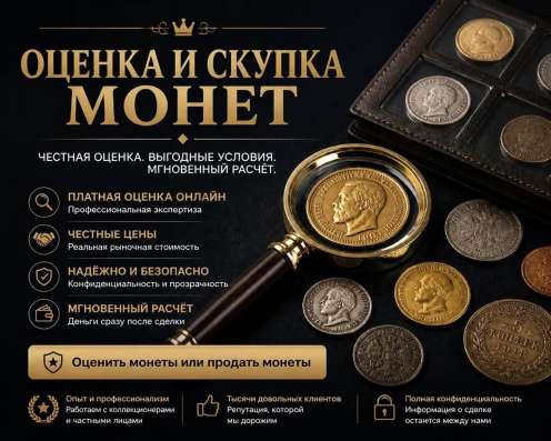 Оценка и Скупка монет в Новосибирске