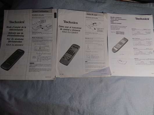 Инструкции от Technics в Челябинске фото 5
