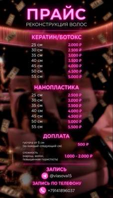 Реконструкция волос