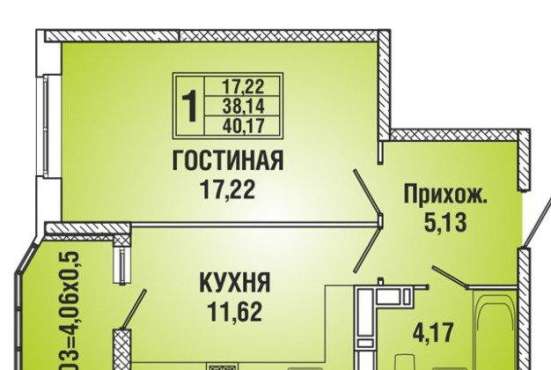 Продам однокомнатную квартиру в Краснодар.Жилая площадь 41  кв.м.Этаж 11.Дом кирпичный.