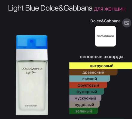 Dolce&Gabbana Light Blue 100 ml в Москве фото 3