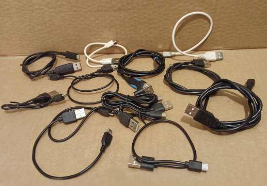 Кабели USB - micro USB, для зарядки телефонов