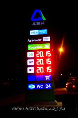 Ценовые стелы для АЗС и АГЗС в Москве фото 7