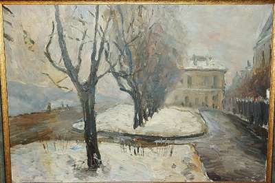 И.Каганский. «Зима. Бульвар". СССР, в Санкт-Петербурге фото 8