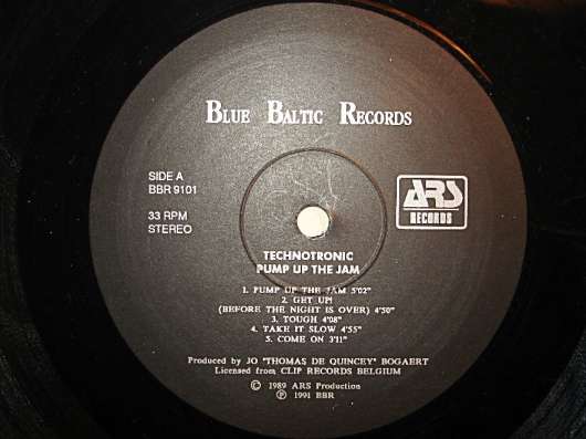 Пластинка виниловая Technotronic – Pump Up The Jam в Санкт-Петербурге