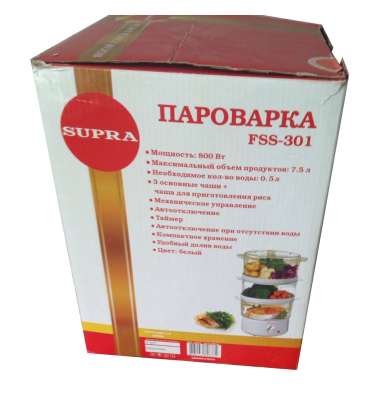 Пароварка Supra FSS-301