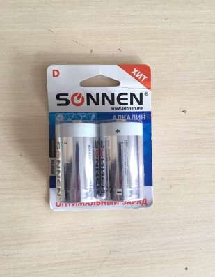 Алкалиновые батарейки LR20 Sonnen
