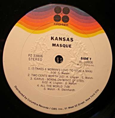 Пластинка виниловая Kansas – Masque в Санкт-Петербурге фото 4