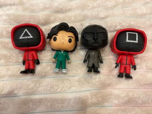 Фигурки Funko Pop Игра в кальмара — Комплект 4 шт