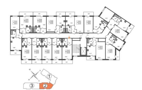 Квартира-студия 23 м² в Санкт-Петербурге