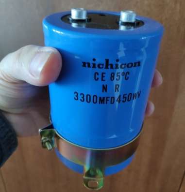 Nichicon 3300uF 450WV конденсатор электролит screw terminal в Москве