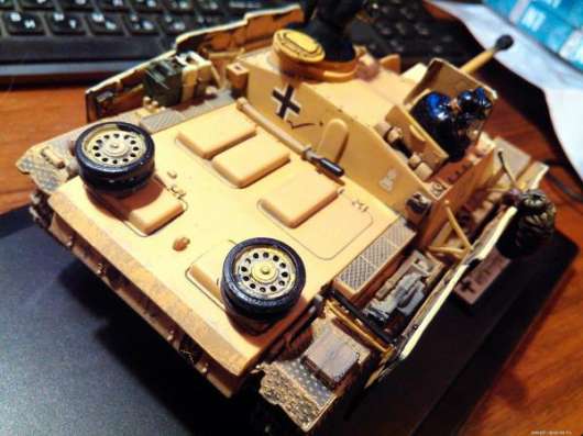 Модель немецкой САУ Stug-IIIG, металл, вермахт