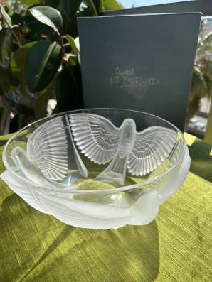 Салатница хрустальная JG Durand, Cristal d'Arques, Франция в Москве