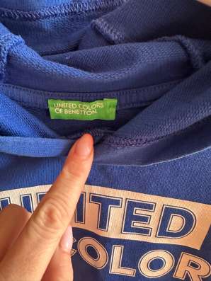 Худи Benetton (кофта с капюшоном) детская в Домодедове фото 3