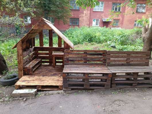 Изготовление мебели из поддонов фото 17