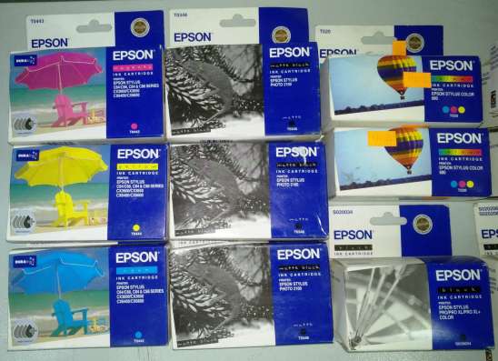Картриджи Epson струйные просрочка (2013-18 г.)