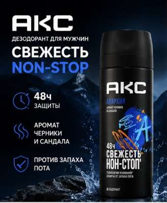 Дезодоранты акс новые