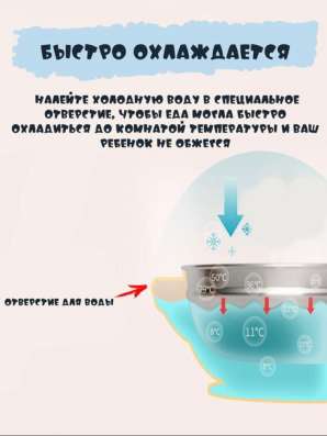 Детская тарелка на присоске, термотарелка в Благовещенске
