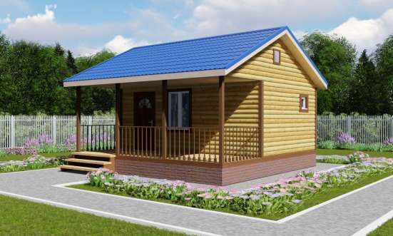 Проект бани из бруса 6x4 в Москве