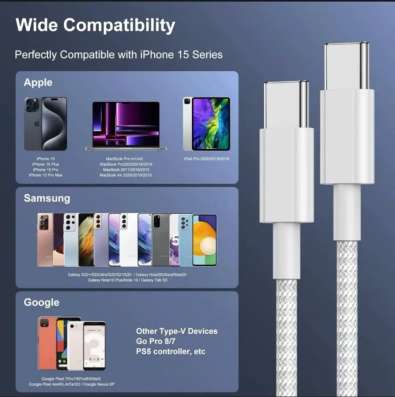 Комплект из 3-ех кабелей USB-C в Москве