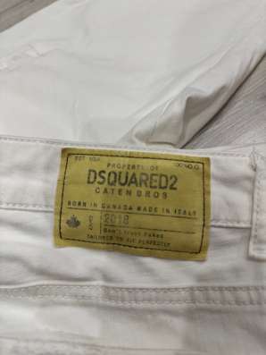 Джинсы DSQUARED2 белые в Щелково фото 4