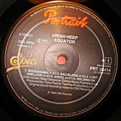 Пластинка виниловая  Uriah Heep ‎– Equator в Санкт-Петербурге фото 4