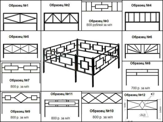Ритуальные ограды с бесплатной доставкой