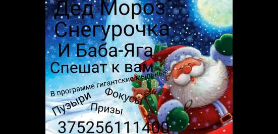 Выездные Дед Мороз и Снегурочка фото 3