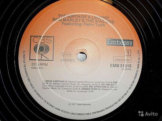 Bob Marley-The Birth Of A Legend(N) в Санкт-Петербурге