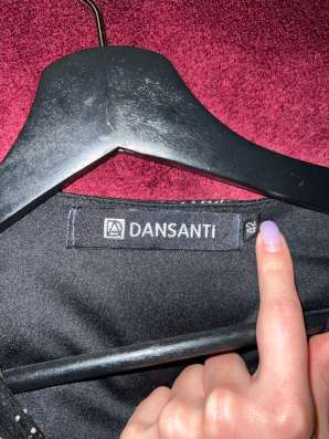 Черное вечернее платье Dansanti с принтом, размер S в Москве
