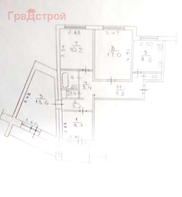 Продам четырехкомнатную квартиру в Вологда.Жилая площадь 76,50  кв.м.Этаж 1.Дом панельный. в Вологде