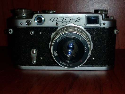 Фотоаппарат ФЭД-2. Рабочий. Индустар