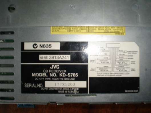 Автомагнитола JVC RD-S785 + Динамики PIONEER в Москве фото 4