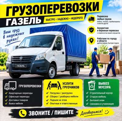 Грузоперевозки/вывоз мусора