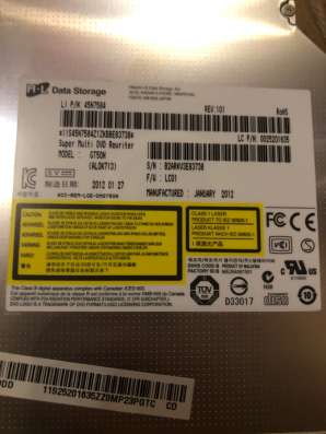 DVD-RW дисковод для ноутбука GT50N/GT80N. в Щелково фото 7