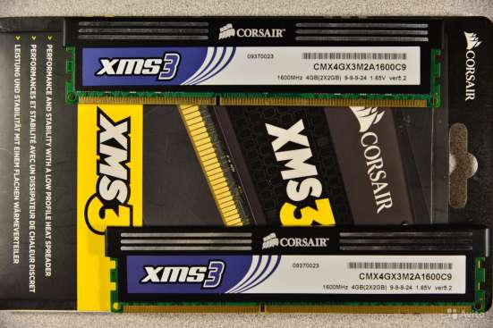 Corsair XMS3 CMX4GX3M2A1600C9 4 Гб в Москве фото 3