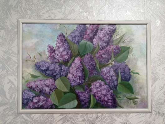 Картина маслом в рамке