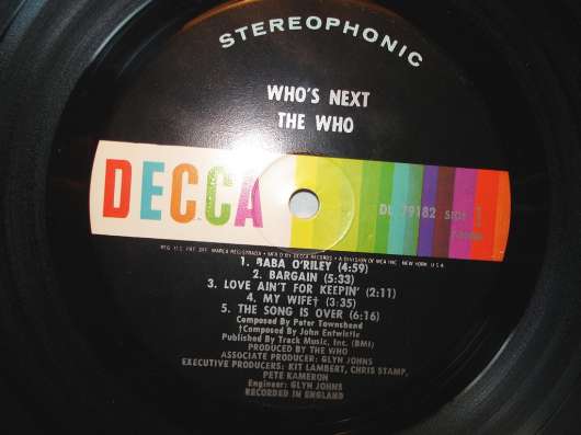 Пластинка The Who ‎– Who's Next в Санкт-Петербурге фото 3