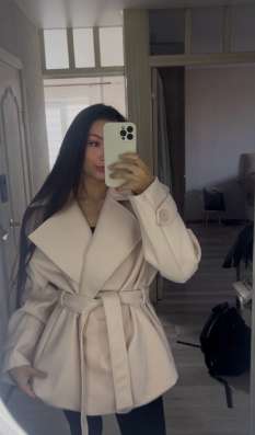 Тренч пальто теплое