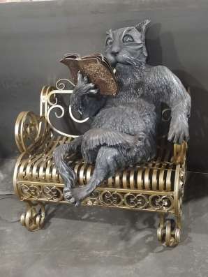 Кот-ученый-скульптура в Краснодаре