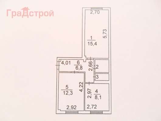 Продам двухкомнатную квартиру в Вологда.Жилая площадь 46  кв.м.Этаж 2.Дом панельный. в Вологде