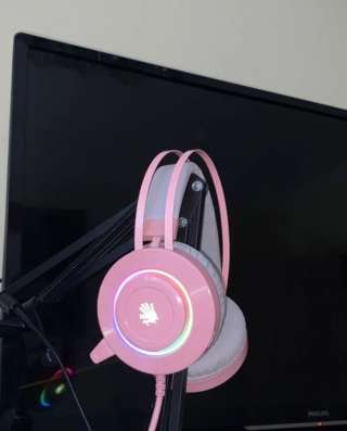 Игровые наушники A4Tech Bloody G521 Pink