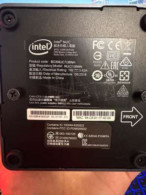 Мини-компьютер NUC i3-7100U 8/120 GB в Москве фото 4