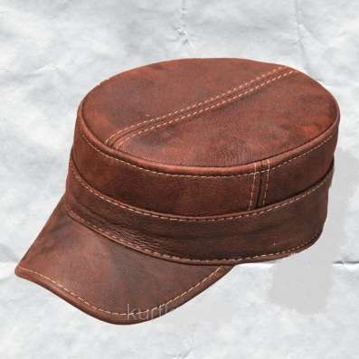 Кожаная кепка фото 3