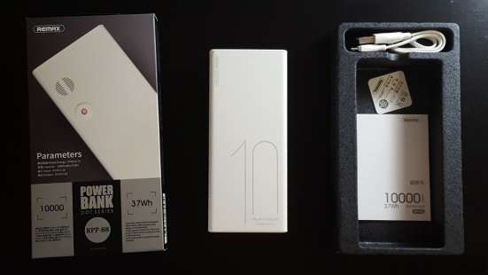 Внешний аккумулятор 10000 mAh Power Bank remax Dot