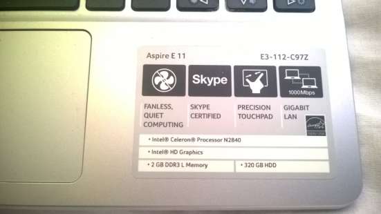 Продам ноутбук Acer Aspire E 11 в Санкт-Петербурге