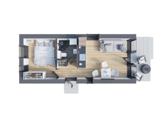Modulaire woning 38 m² met terras фото 7