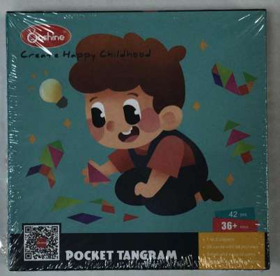 Головоломка Танграм с карточками Pocket Tangram